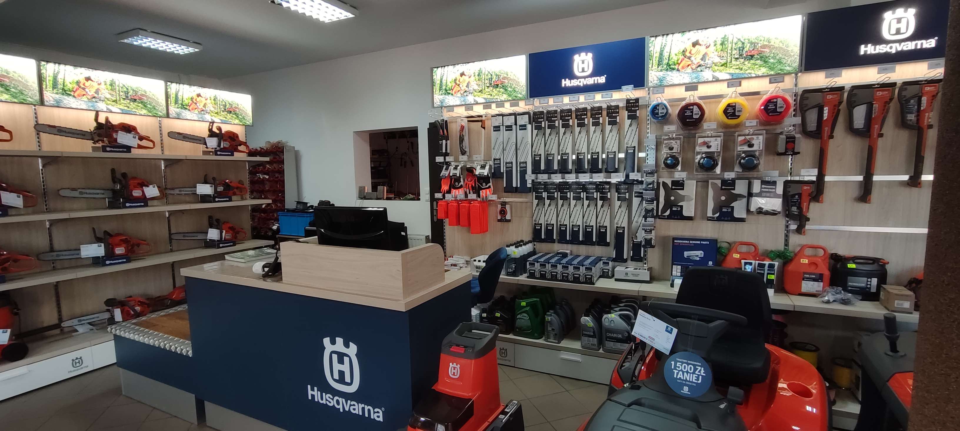 Salon Husqvarna - ekspozycja